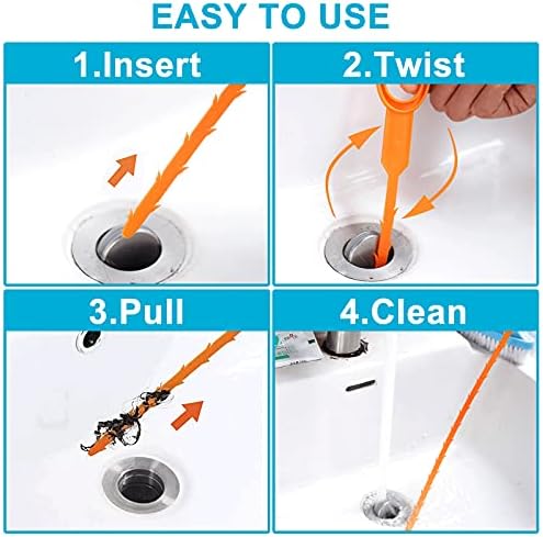 6-Piece Hair Material Drain Clog Remover Set