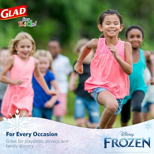 Glad for Kids Disney Frozen 85Paper Plates for Snack Meal Use 2-Pack