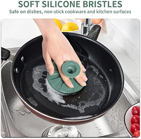 Durable Silicone Scrub Sponge Kitchen Cleaning Tool