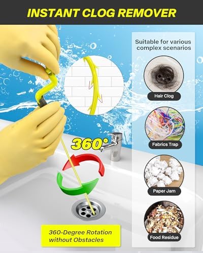 High-Quality 7-Piece Drain Snake Set for Bathtubs Sinks Showers
