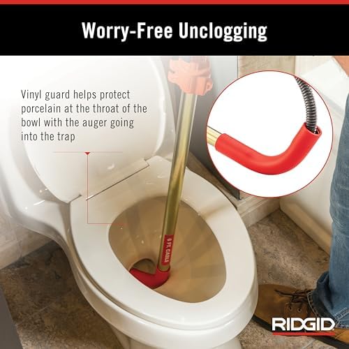 Ridgid 56658 K-6P Toilet Auger Multi-Function Quick-Acting for Drills