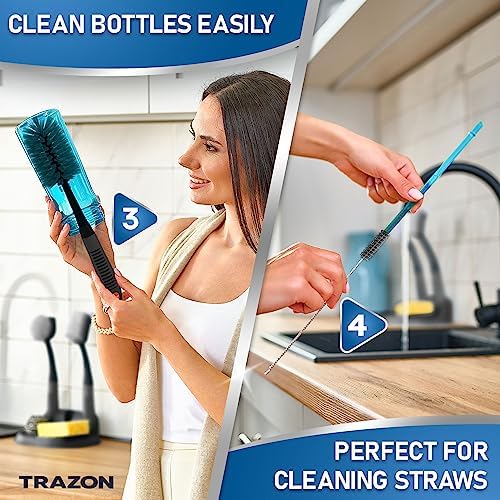 TrazonDish Brush Set Against Kitchen_cleaning CASE Study