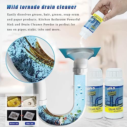 Unloshe Wild Tornado Drain Cleaner Powder