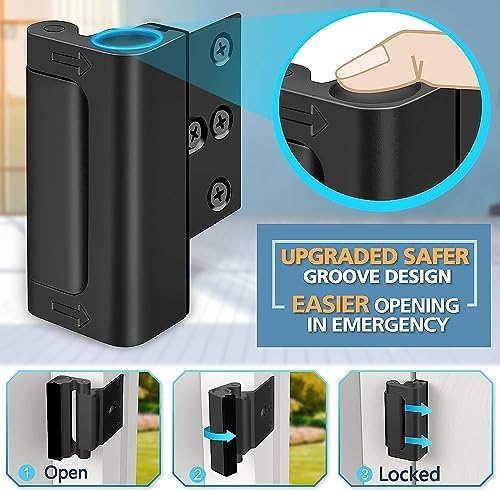 Front Door Door Lock 800 lbs Security Child-Proof Easy Install