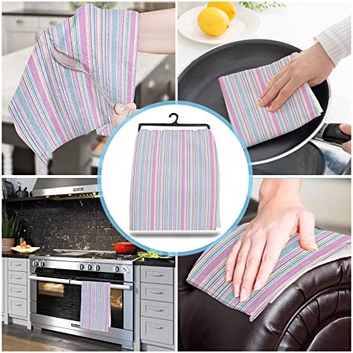 ZOE GARDEN Stripe Design Kitchen Towels 2-Pack 18x28