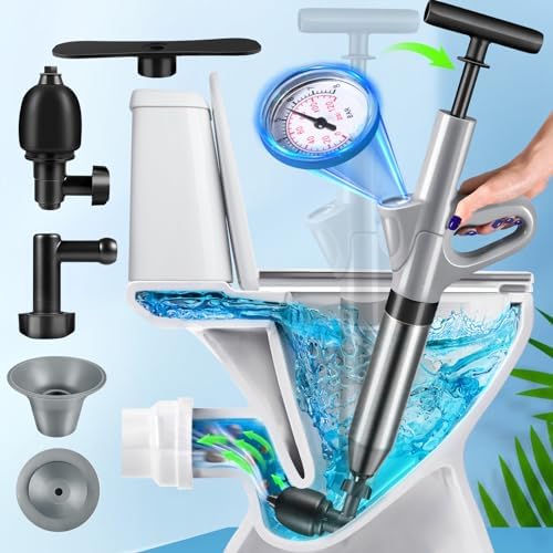 High-Pressure Toilet Plunger Powerful Clog Remover Multi-UseTest