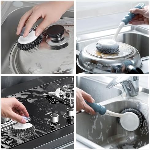 Stainless Steel Dish Scrubbers 5 Pack