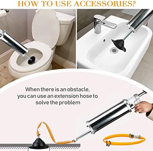 Portable High Pressure Toilet Plunger