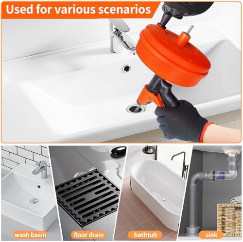 50 FT Drain Snake Hair Clog Remover