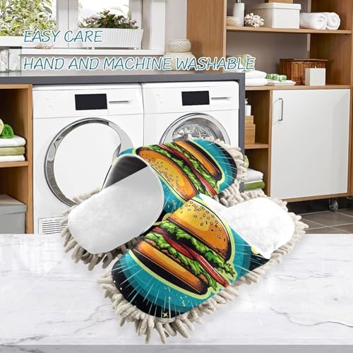 Comfort Convenience White Hamburger Planets Mops in One