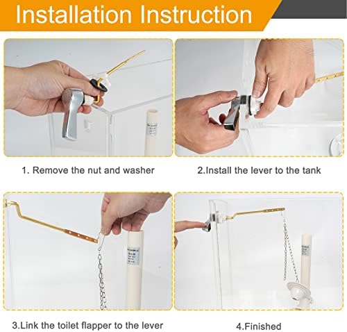 Universal Flush Lever for Side Mount Toilets