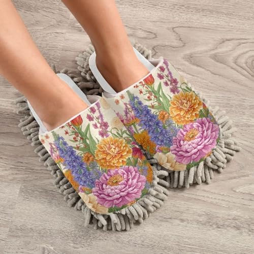 Burbuja Garden Flowers Mop Slippers