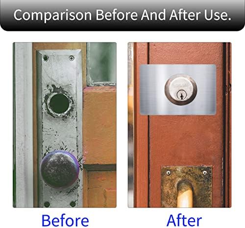 Strong Door Lock Repair Plate for Silver Stainless Steel Full Protection