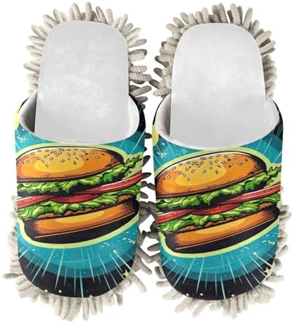 Comfort Convenience White Hamburger Planets Mops in One