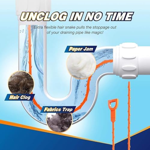 Toll-free drain clog remover set for home business use