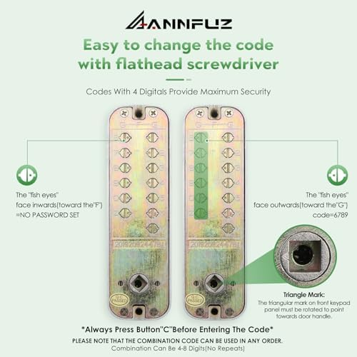 Mechanical Keyless Entry Door Lock with Keypad