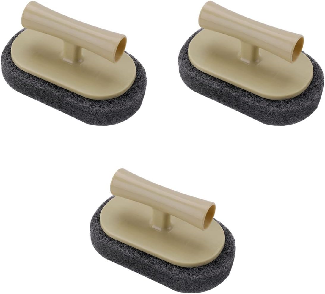 Zerodeko 3pcs Kitchen Bathroom Cleaning brushes - Ergonomic Handle Non-scratch Heavy-Duty Go To for Your Cleaning Needs