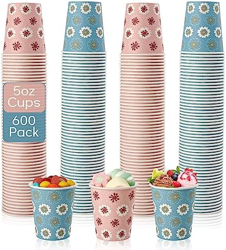 Eco-Friendly 600-Pack Disposable Cups Reusable Durable