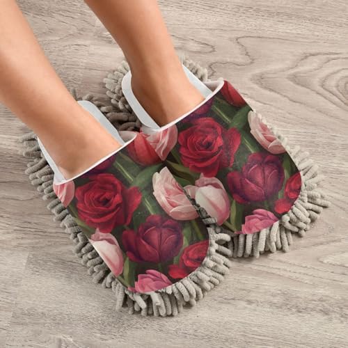 Burbuja Pink Tulip Mop Slippers