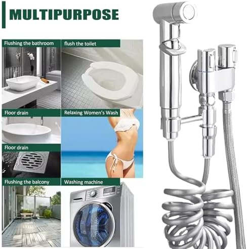 Adjustable Extendable Shower Hose with Spring Tube US Made for Bathroom Accessories