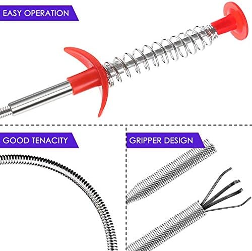 Domejo 7-Pack Drain Clog Removed Set Minimum Escape of 1
