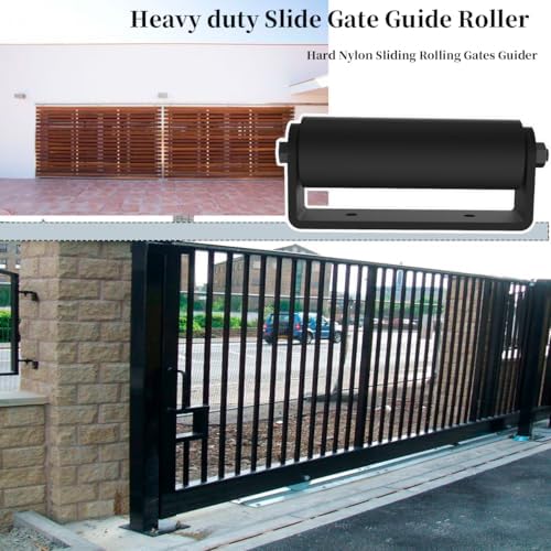 Durable 2-Pack Gate Guide Rollers for Heavy Duty Sliding Doors
