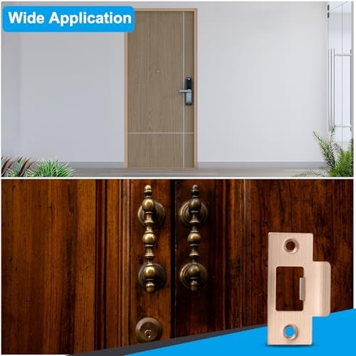 2-34 Bronze Door Strike Plate Set 2 Pieces
