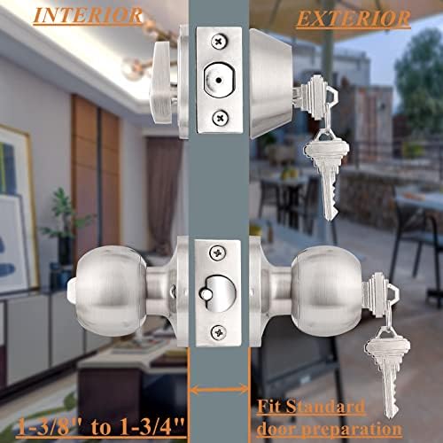 Probrico Door Knob Set - Exterior Entry Door