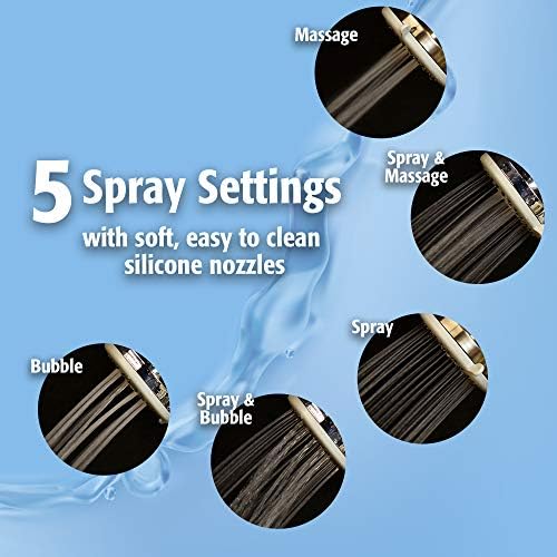 High-Efficiency 5-Function Handheld Shower Kit