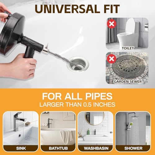 33 Ft Drain Auger Set