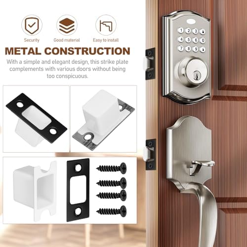 Secure Home Door Lock Latch Box Strike Plate