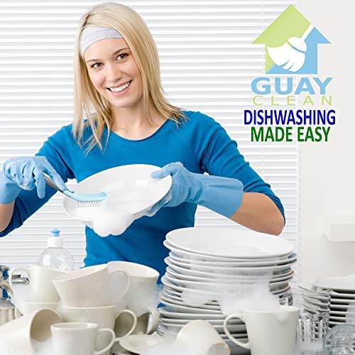 Guay 4-Piece Kitchen Cleaning Brush Set with Handle and Scrub Sponge