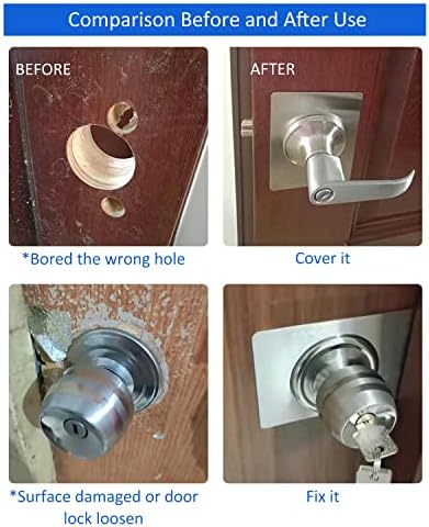 Durable Stainless Steel Door Reinforcement Plate Set 4