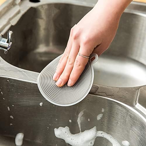 Non-Scratch Silicone Sponges Kitchen Scrubber