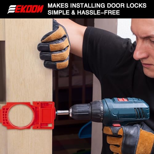 Feekoon Door Lock Installation Kit for Wooden Doors