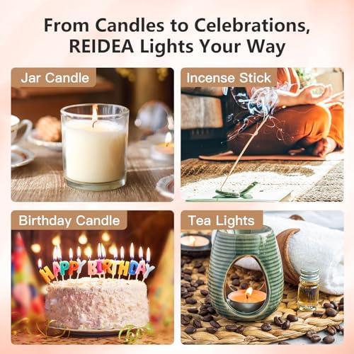 REIDEA Candle Lighter Eco-Friendly Rechargeable Windproof Flameless