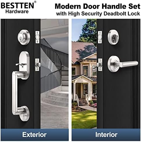 BESTTEN Front Door Handle Set