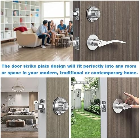 KscjdgDeadbolt Strike Plate 1-38 ea in 3 pack_door hardware