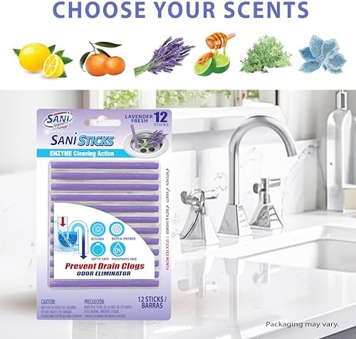 Powerful Drain Odor Eliminator Sani Sticks
