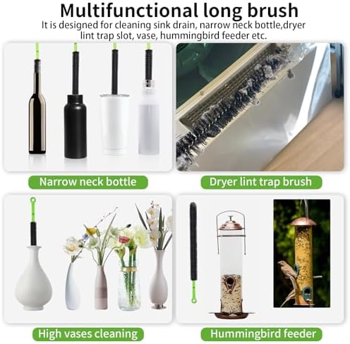 2-Piece Sink bathtub drain brush set for easy cleaning