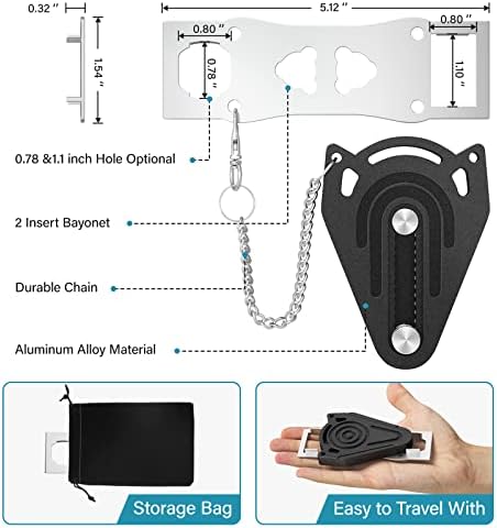 Travelessential Door Lock - Strong Durable and Compact for Your Security Needs