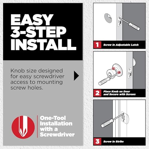 Kwikset Door Knob with Keyless Entry Privacy for Home Use