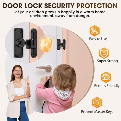 Multi-Angle Barn Door and Latch Lock Set with Zinc Alloy Surface Treatment