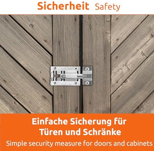 Sturdy 2-Pack Door Latch Locks for Outdoor Indoor Use