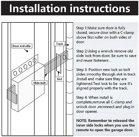 WellMade Heavy Duty Inside Deadlock Latch
