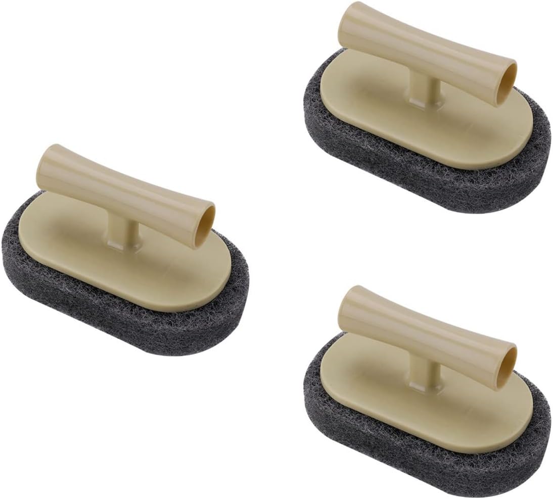 Zerodeko 3pcs Kitchen Bathroom Cleaning brushes - Ergonomic Handle Non-scratch Heavy-Duty Go To for Your Cleaning Needs