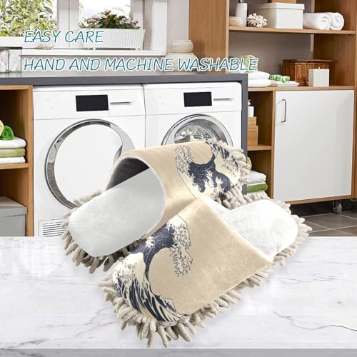 Burbuja Japanese Wave Mop Slippers Perfect for Easy Cleaning