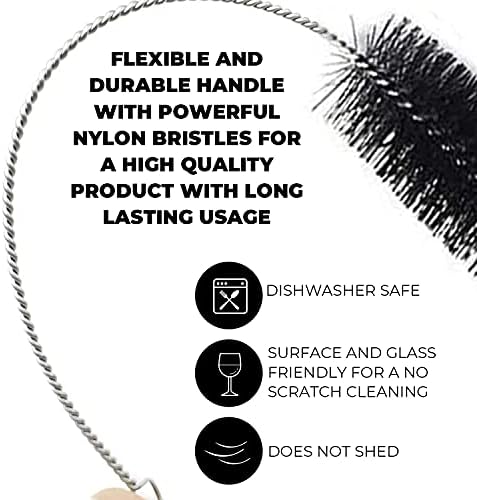 72 Long Bathroom Drain Brush Heavy-Duty Dualend