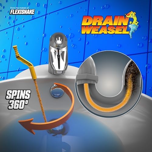FlexiSnake Drain Weasel Effortless Clog Removal in Sink Tub