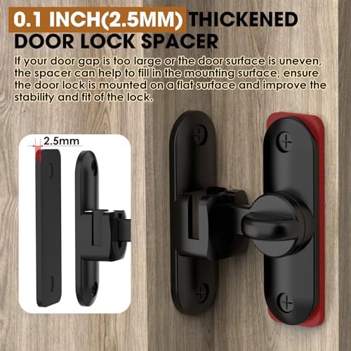 Multi-Angle Barn Door and Latch Lock Set with Zinc Alloy Surface Treatment